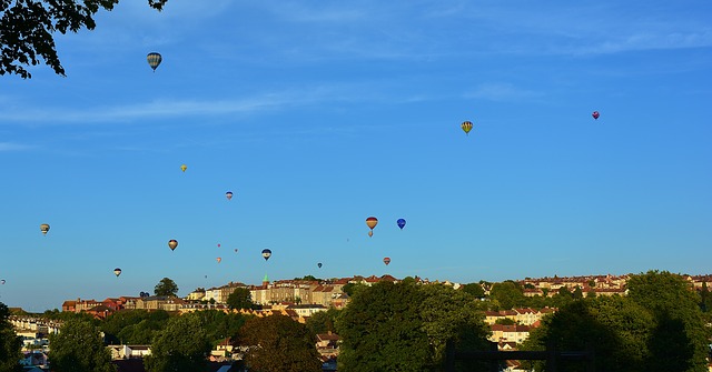 Hot Air Balloons in the Bristol Sky
